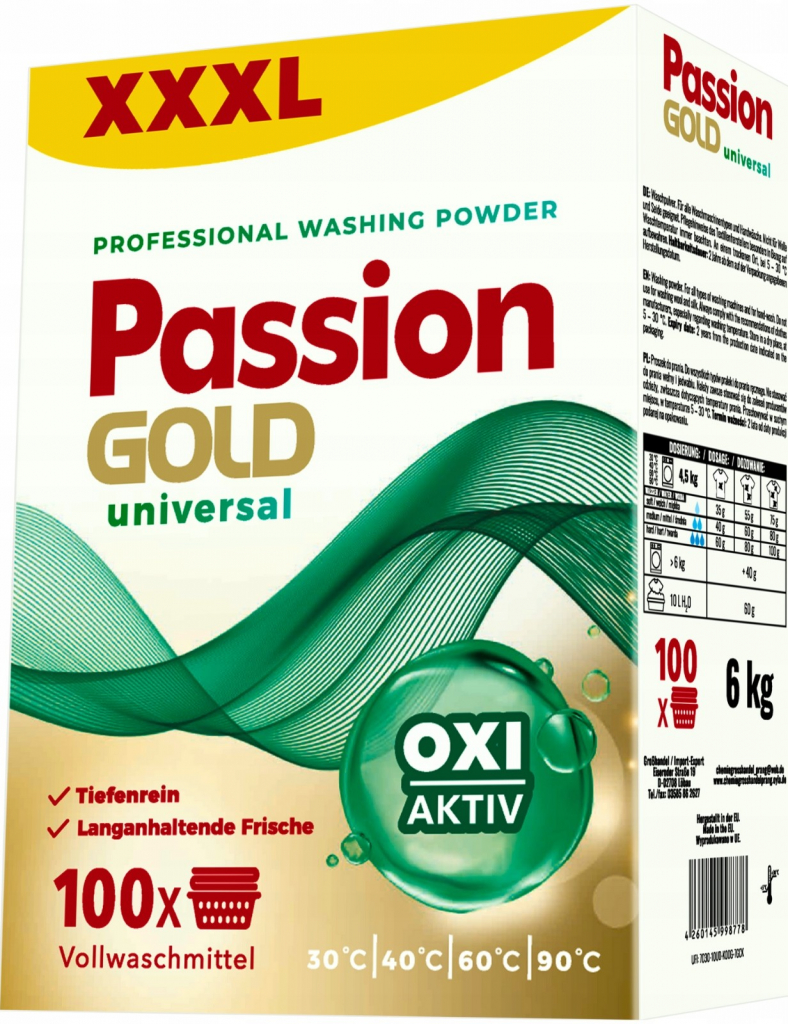 Passion Gold Prací prášek 6 kg