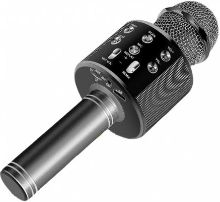 Pouzdro MG modrétooth Karaoke mikrofon s reproduktorem, černé