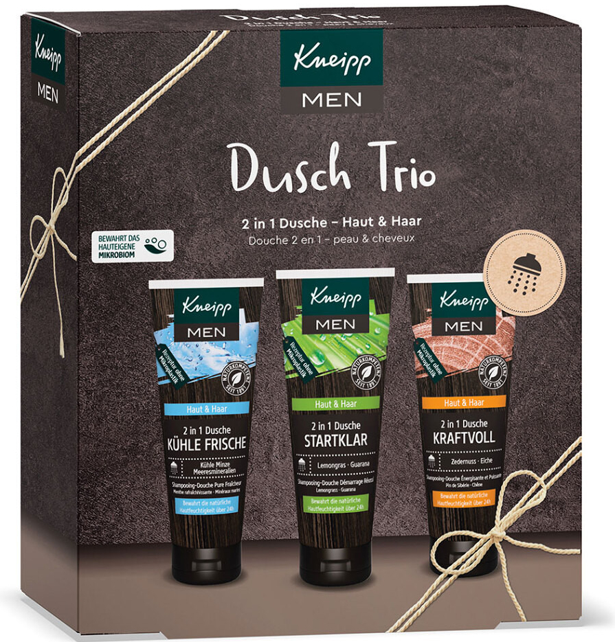 Kneipp sprchový gel Ranní budíček 75 ml + sprchový gel Ledové osvěžení 75 ml + sprchový gel Plný síly 75 ml