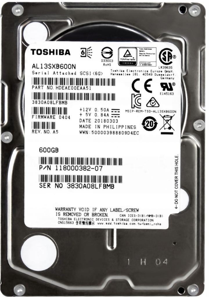 Toshiba 600 GB 2,5\