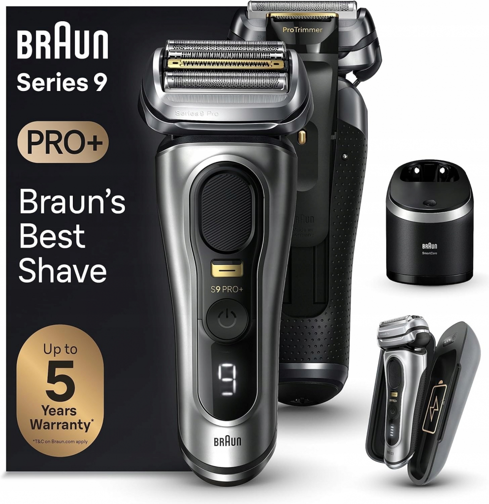 Braun Series 9 Pro+ 9577cc Wet&Dry stříbrný