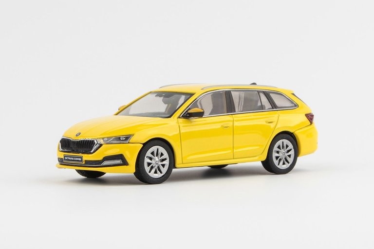 Abrex škoda Octavia IV Combi 2020 Žlutá Telecom 1:43