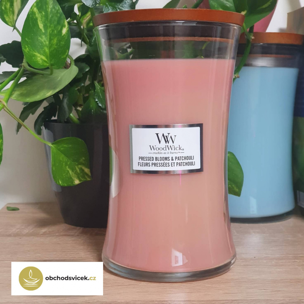 WoodWick Pressed Blooms & Patchouli 609,5 g