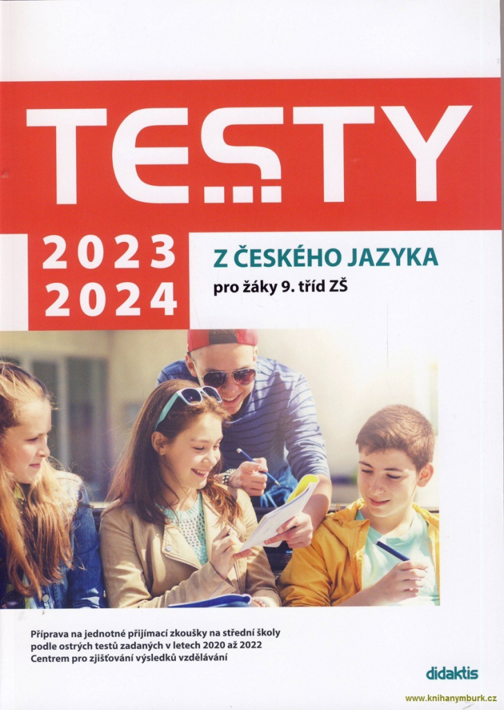 Testy 2023-2024 z českého jazyka pro žáky 9. tříd ZŠ - Adámková Petra