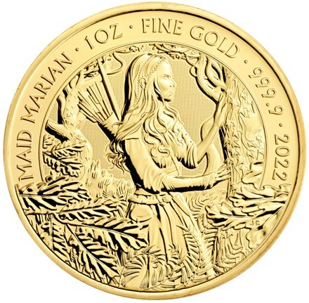The Royal Mint zlatá mince Panna Mariana Mýty a Legendy Royal Mint 1 oz