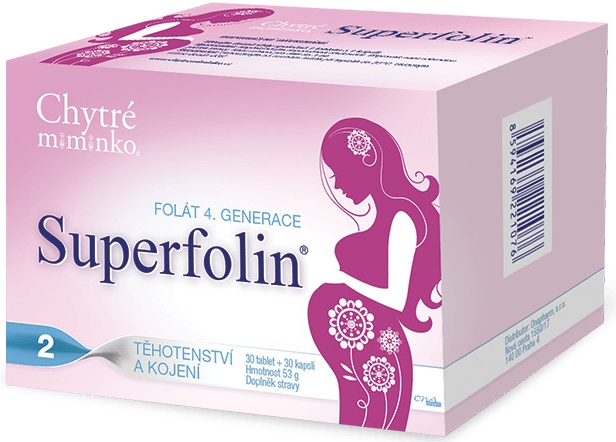 Chytré miminko Superfolin 2 Mama 30 tablet + 30 kapslí