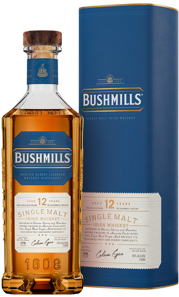 Bushmills 12y 40% 0,7 l (tuba)