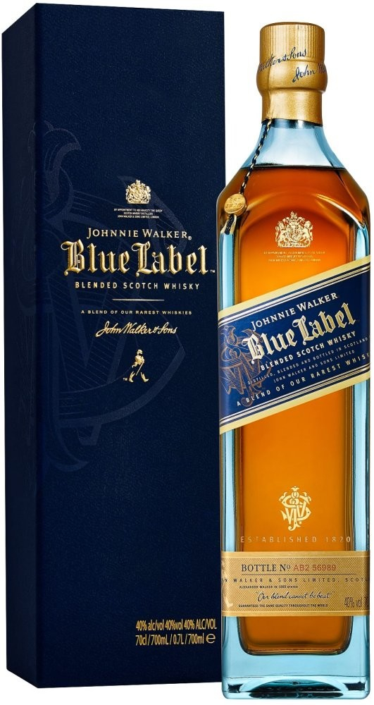 Johnnie Walker Blue Label 60y 40% 0,7 l (holá láhev)