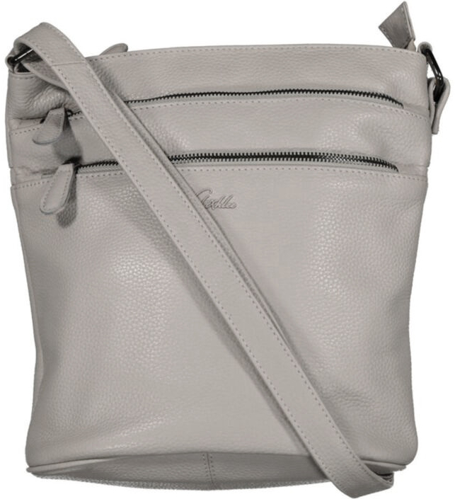 Glüxklee kožená kabelka přes rameno LB-503 šedá