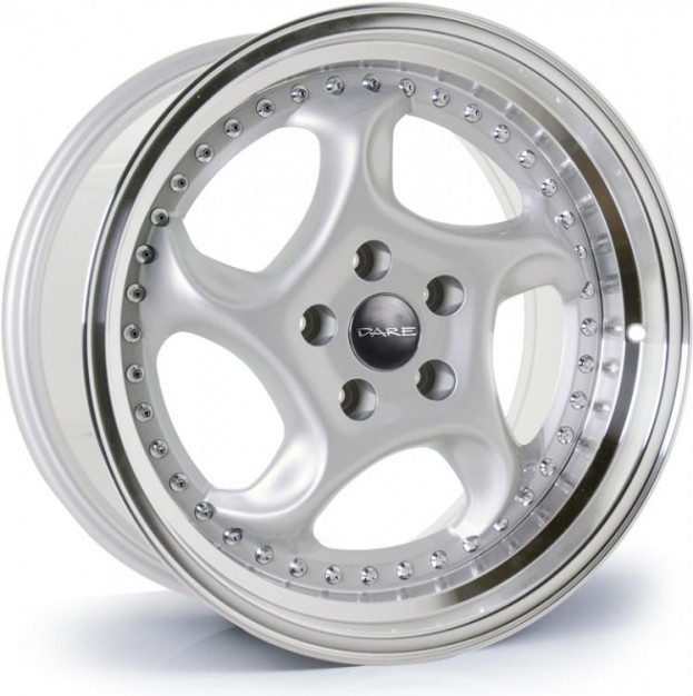 Dare F6 7,5x17 5x100 ET35 silver polished