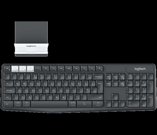 Logitech K375s Multi-Device Wireless Keyboard & Stand Combo 920-008182