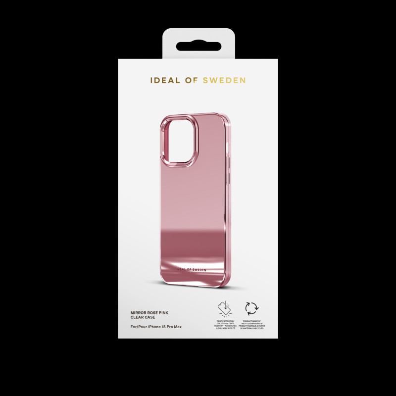 iDeal Of Sweden Clear Case Apple iPhone 15 Pro Max, mirror růžové
