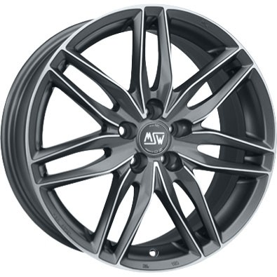 MSW 24 7,5x16 5x100 ET35 grey metal polished