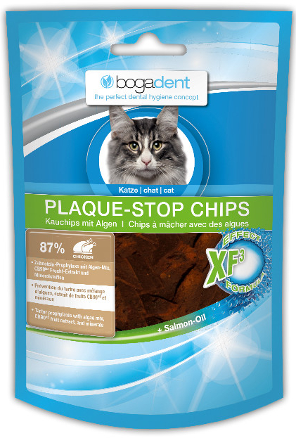 Bogadent PLAQUE STOP CHIPS kočka 50 g