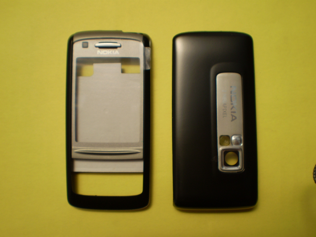 Kryt Nokia 6280 zadní černo-stříbrný