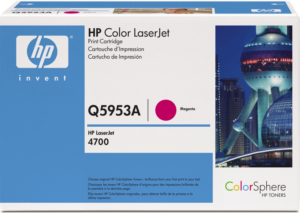 HP 643A originální tonerová kazeta purpurová Q5953A