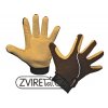 Jezdecké rukavice FleecTec vel. S, tm.modrá/světle šedá