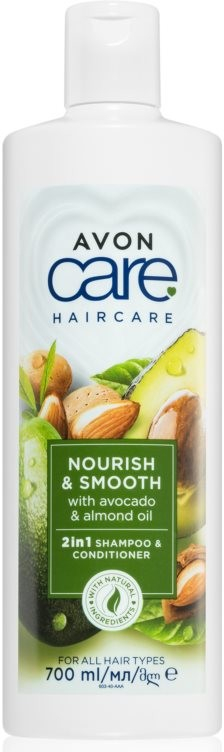 Avon Care Nourish & Smooth šampon a kondicionér 2 v 1 700 ml