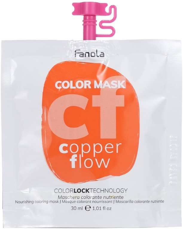 Fanola Color Mask barevné masky Copper Flow měděná 200 ml