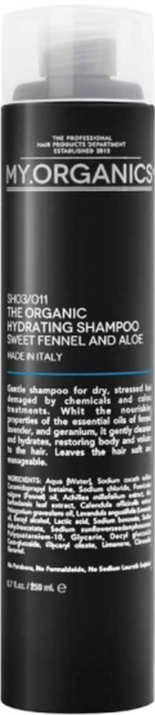 The Organic Hydrating Shampoo Sweet Fennel And Aloe 250 ml
