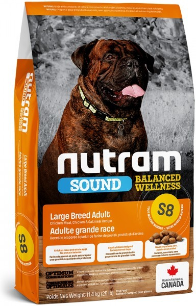 Nutram S8 Sound Adult Large Breed 3 x 11,4 kg