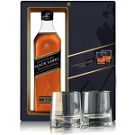 Johnnie Walker Black 12 let 0,7l + 2x sklo