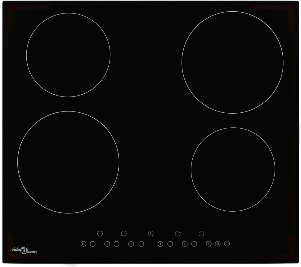 VidaXL Keramická varná deska 4 varné zóny dotykové ovládání 6000 W