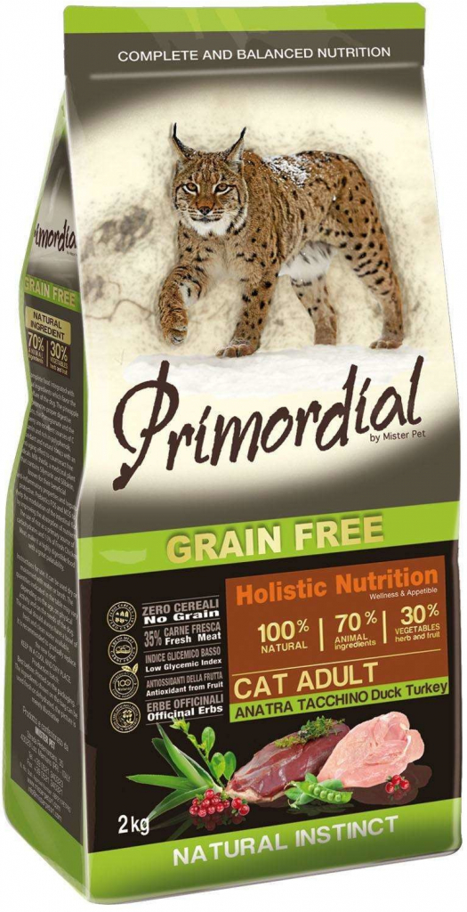 Primordial Pet Food GF Cat Adult Salmon & Tuna 2 kg