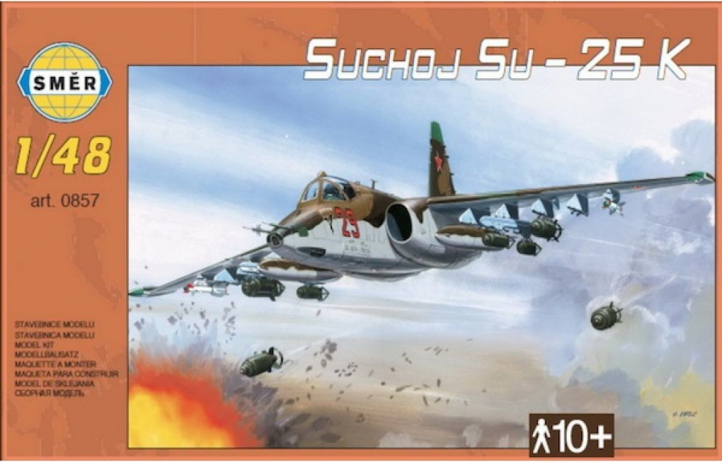 Směr Model Suchoj SU-25 K v krabici 35x22x5cm 1:48