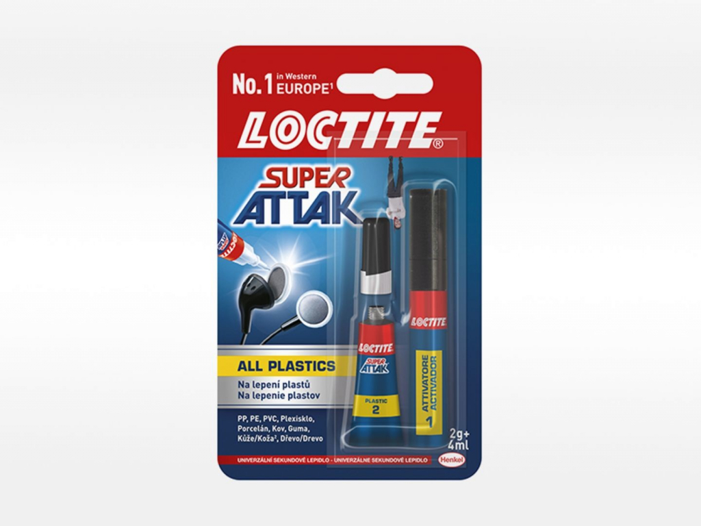 LOCTITE Super Attak All Plastics 2g + 4g