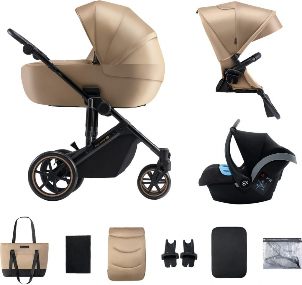 Kinderkraft stroller 3in1 Prime 2 Sandrose Beige 2023