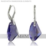 Náušnice Kámen S Tanzanite / Ag