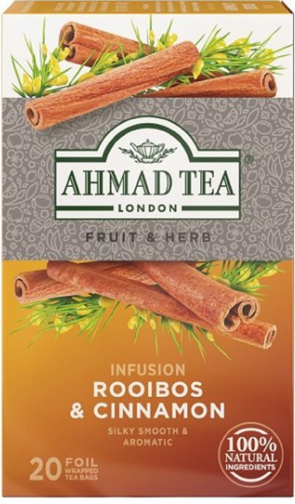 Ahmad Tea Rooibos a skořice 20 x 1,5 g