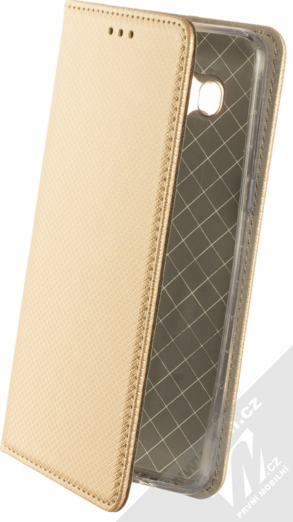 Pouzdro 1Mcz Magnet Book flipové Samsung Galaxy J5 2016 zlaté
