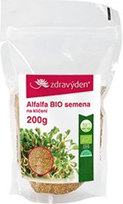 Zdravý den Alfalfa BIO semena na klíčení 200 g