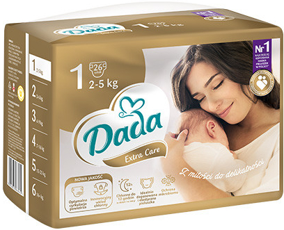 Dada Extra Care 1 NEWBORN 26 ks. / 2‑5 kg