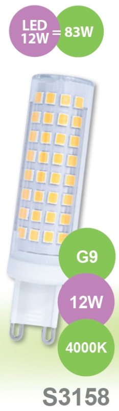 Sandria LED žárovka G9 S3158 SANDY LED G9 12W SMD 4000K