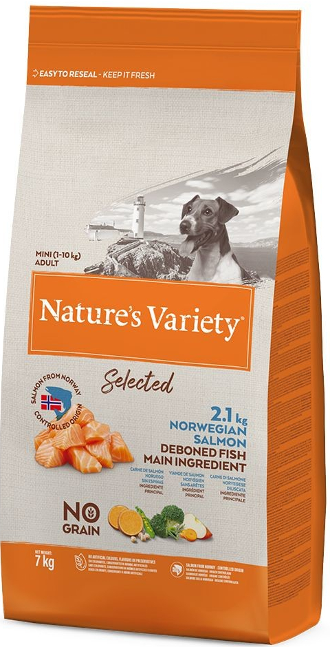 Natures Variety Selected Mini Adult norský losos 2 x 7 kg