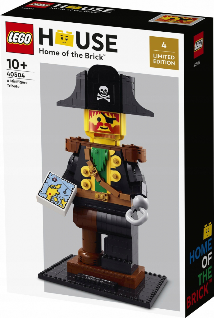 LEGO® ICONS 40504 A Minifigure Tribute, Home of the Brick, kapitán Rudobrody
