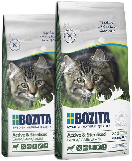 Bozita Active & Sterilised Grain Free Lamb 2 x 2 kg