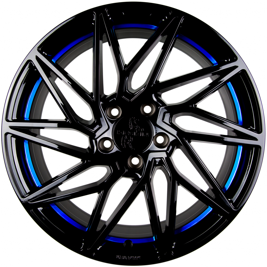 Keskin KT20 8x18 5x112 ET45 black blue inside