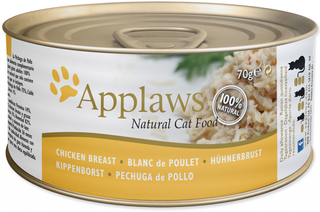 Applaws cat kuřecí prsa 12 x 70 g
