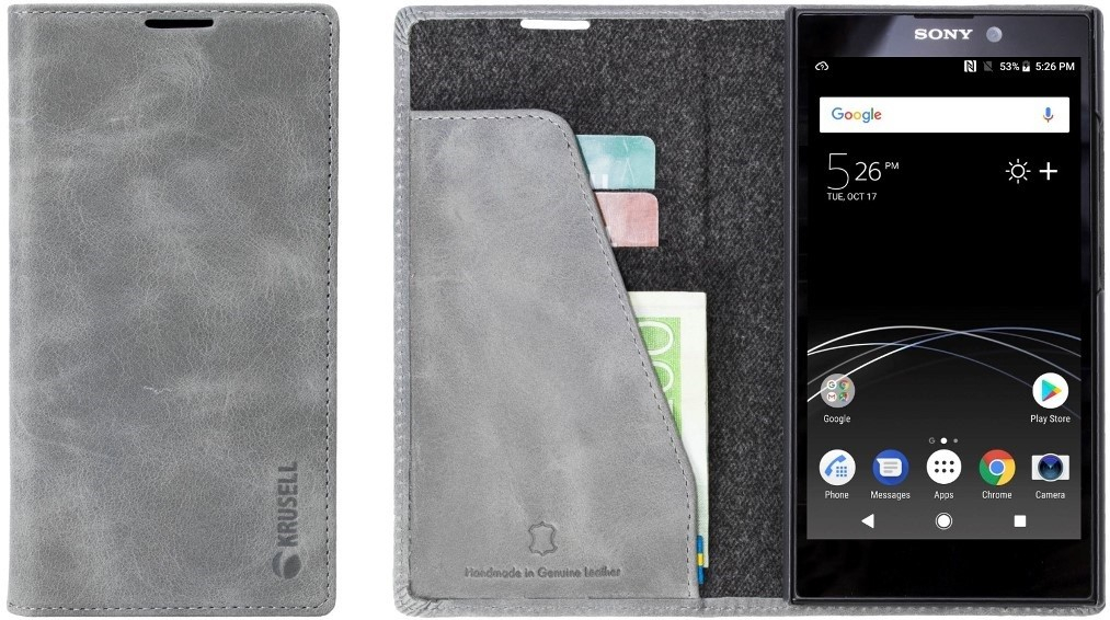 Pouzdro Krusell SUNNE 2 Card FolioWallet Sony Xperia L2 šedé