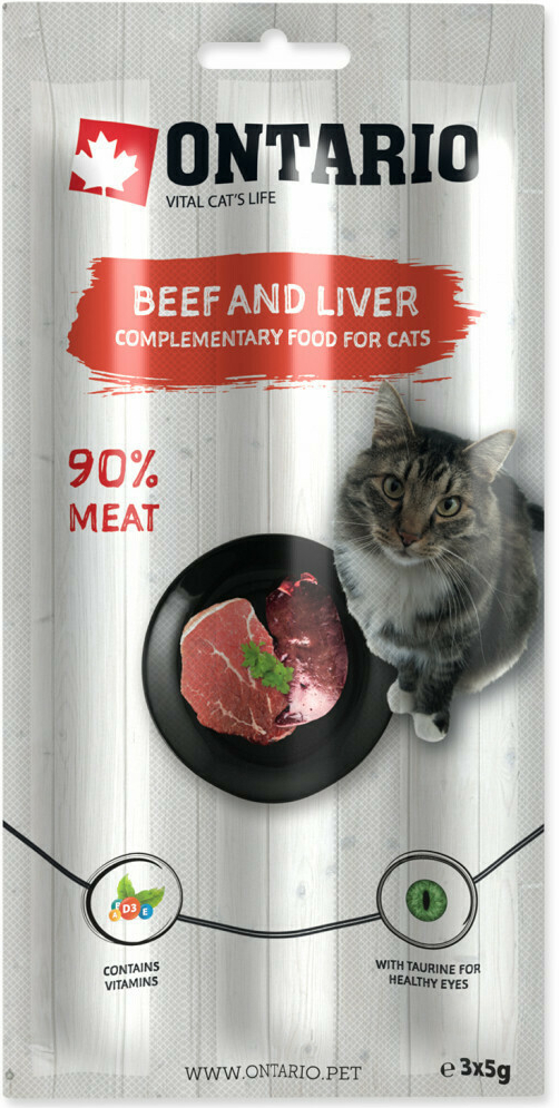 Ontario Stick for Cats Beef & Liver 3 x 50 g
