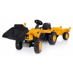 Smoby Šlapací traktor JCB s valníkem a radlicí