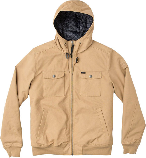 RVCA Hooded Bomber II Dark Sand