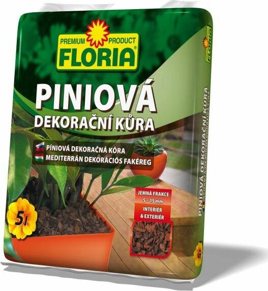 AGRO FLORIA Piniová kůra JEMNÁ 5 L