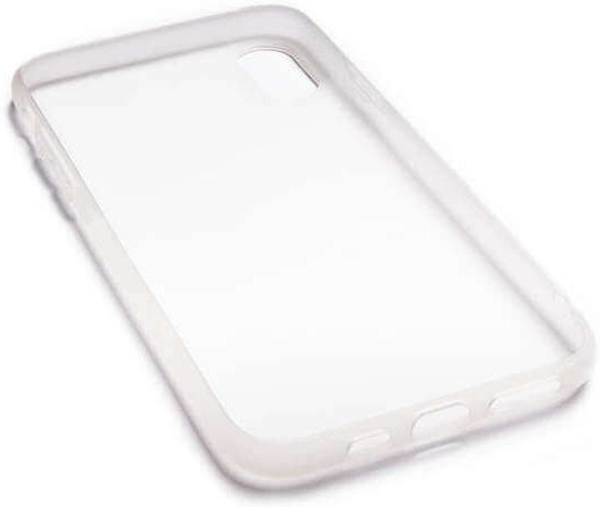 Pouzdro SES Silikonové matné Apple iPhone X/XS - bílé 9789