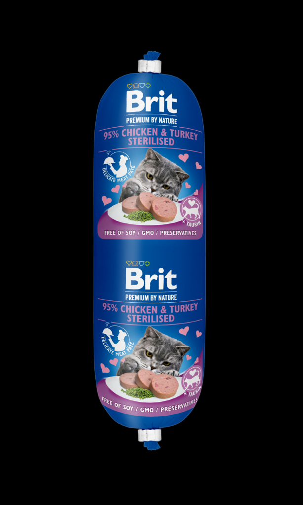 Brit Premium by Nature Cat Sausage Chicken & Turkey Sterilised 180 g