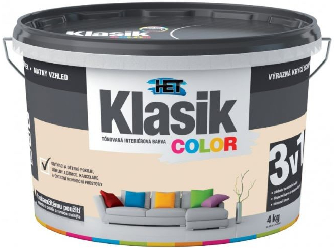 Het Klasik Color - KC 218 béžový pískový 4 kg